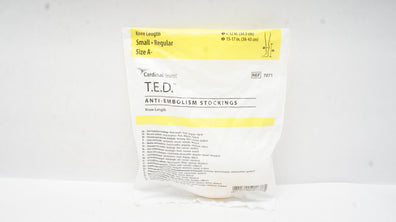 Cardinal Health 7071 T.E.D. Anti-Embolism Stockings Small Size A <12inch <16inch